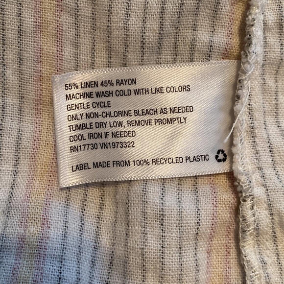 Linen Blend Wild Fable Lightweight Double Breasted Blazer Jacket Size XS - Picture 4 of 10